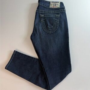 True Religion Woman’s Size 27 Low Rise Skinny Jeans Made In The USA - Inseam 29”